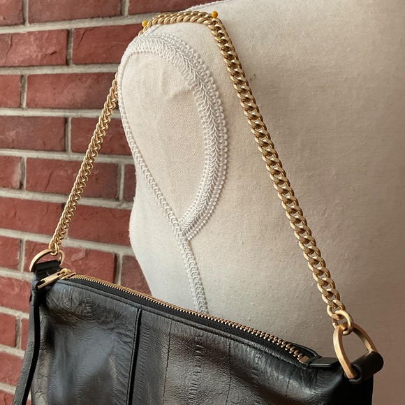 All Saints Eve Black Leather Crossbody Shoulder Bag NWOT - Picture 9 of 16